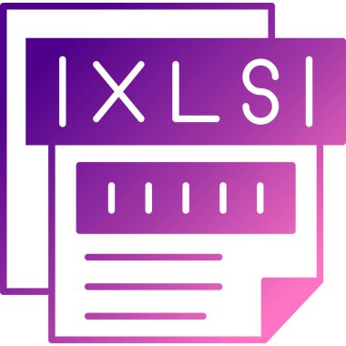 xls dosya biçimi vektör illüstrasyonu