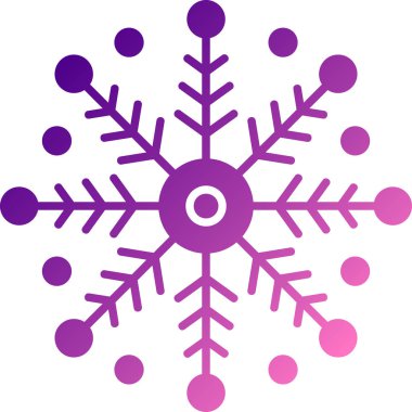 Kar tanesi. Web simgesi basit illüstrasyon