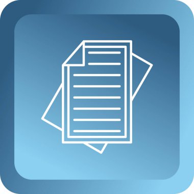 belge simgesi, düz tasarım