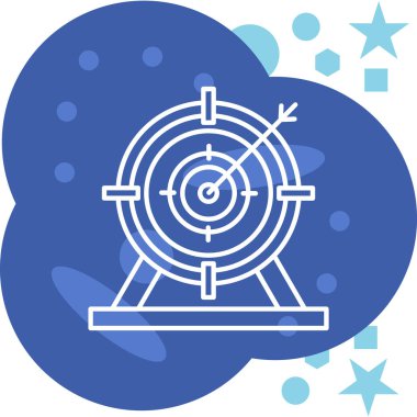 Hedef simgenin vektör illüstrasyonu