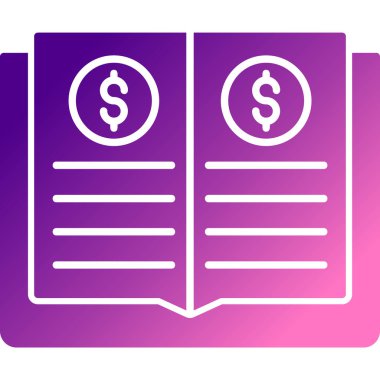 Dolar vektör ikonu tasarımı çizimi izole edilmiş arkaplan