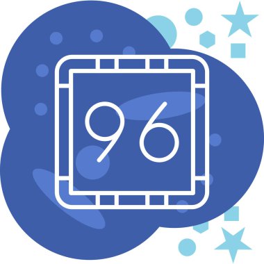 989 simgesi, modern tasarım illüstrasyonu