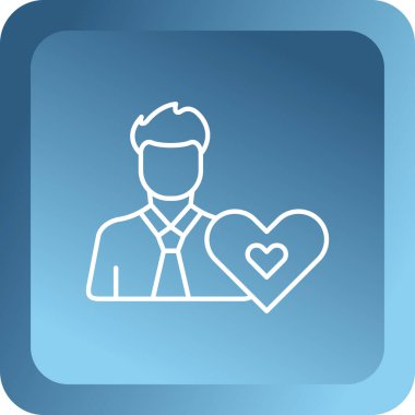 İş adamı simgesi vektör illüstrasyonu