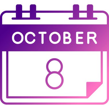 9 Ekim takvim simgesi