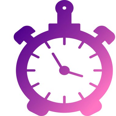 saat vektör simgesi modern illüstrasyon