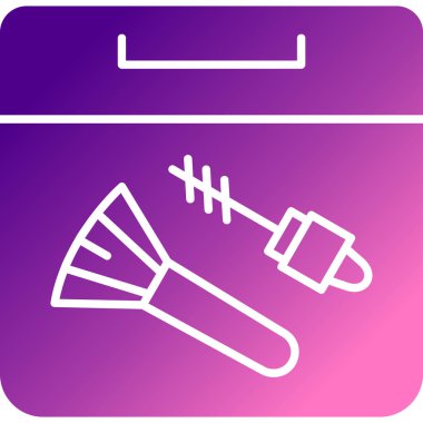 boya fırçası ve boya simgesi, vektör illüstrasyonu