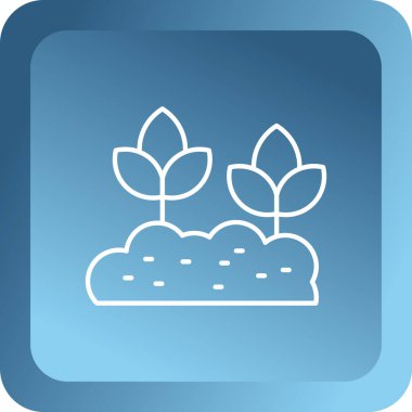 Bitki simgesi. Vektör çizim