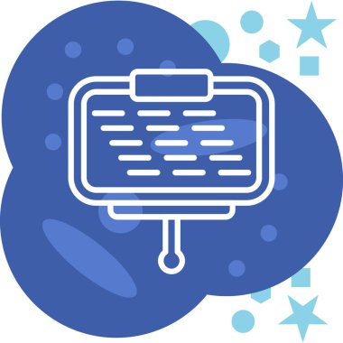 Bulut hesaplama simgesi vektör illüstrasyonu