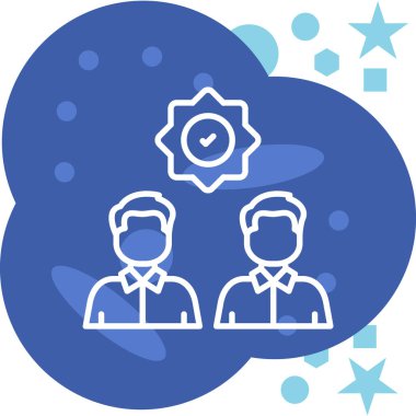 team icon, vector illustration simple design