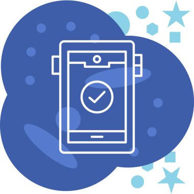 Smartphone Simgesi, vektör illüstrasyonu