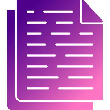 Belge. Web simgesi basit illüstrasyon