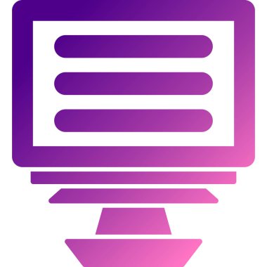 Veri merkezi. Basit ağ simgesi