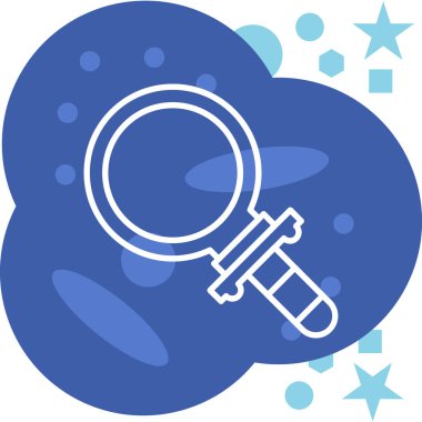 Büyütme cam simgesi vektör illüstrasyonu