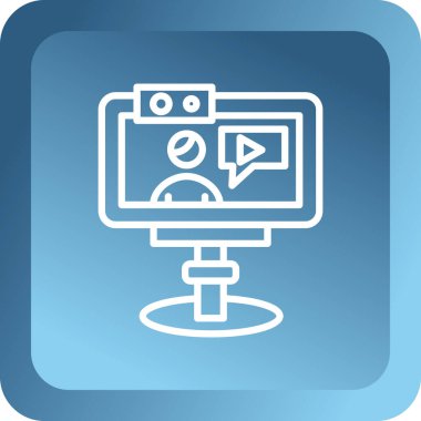 video simgesi, vektör illüstrasyonu