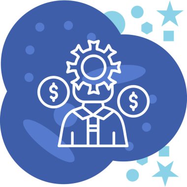 iş yönetimi simgesi, vektör illüstrasyonu