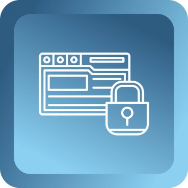 Web sayfasının vektör illüstrasyonunun web simgesi