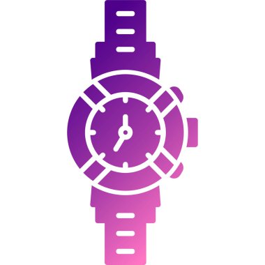 Bir kol saati simgesinin vektör çizimi