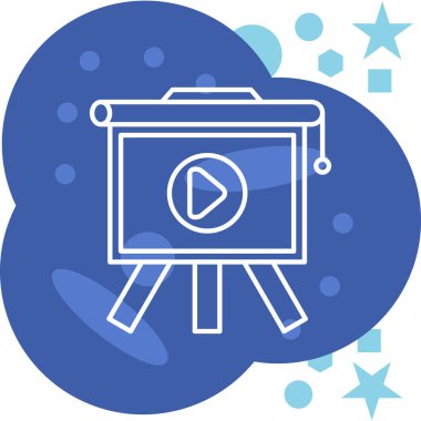 Kamera. Web simgesi basit illüstrasyon