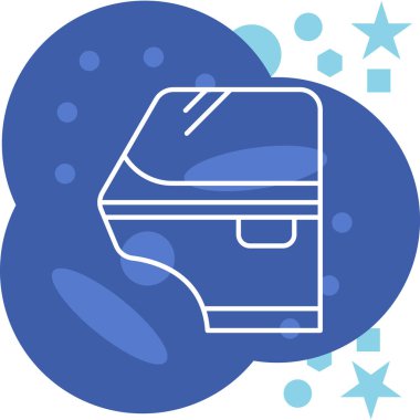 Modern b 'nin vektör illüstrasyonu eksik simgesi