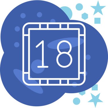 Moda tasarım tarzında takvim simgesi. Randevu ikonu. mavi sembol.. takvim takvimi simgesi basit vektör illüstrasyonu. vektör illüstrasyonu