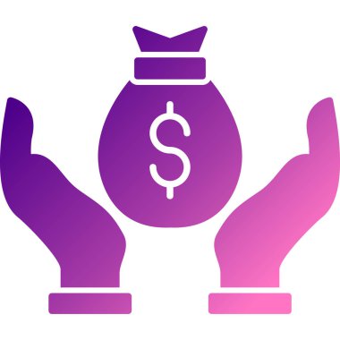 Para konsepti. düz tasarım biçimi.