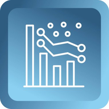 grafik simgesinin vektör illüstrasyonu