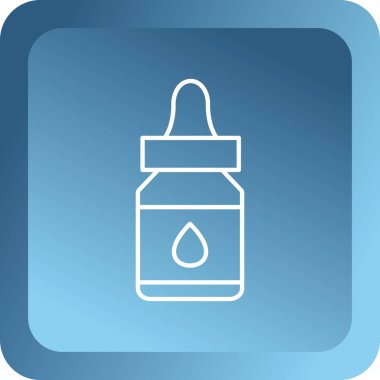 Modern şişenin vektör illüstrasyonu