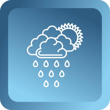 hava durumu web simgesi vektör illüstrasyonu