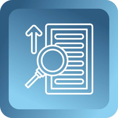 Büyütecin vektör simgesi çizimi