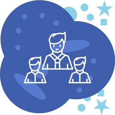 sosyal medya simgeleri olan bir grup insan