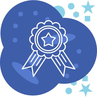 Rozet simge vektör çizim