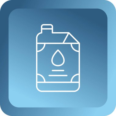 Su kutusu ikonu. vektör illüstrasyonu