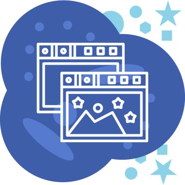 trend düz biçimli vektör seo simgesi