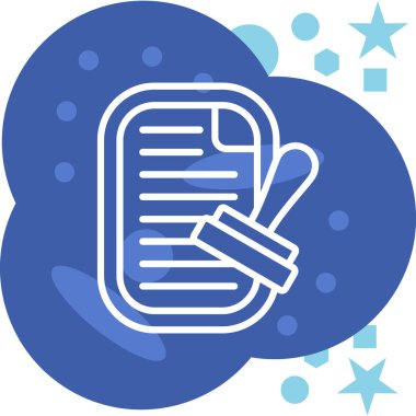 Termometrenin şirin bir simgesinin vektör çizimi