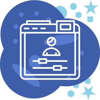 Bir takvim simgesinin vektör illüstrasyonu