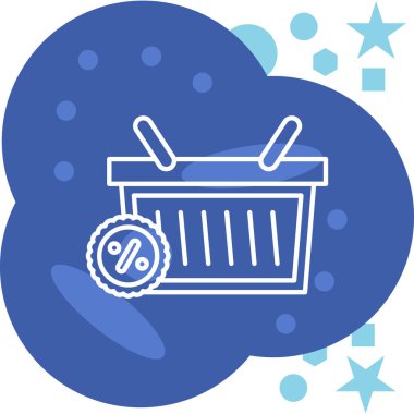 Sepet Simgesi vektör illüstrasyonu