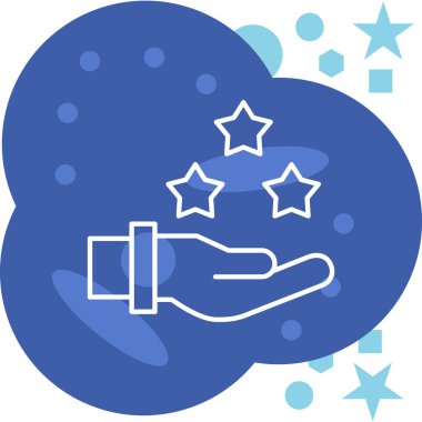 Bir yıldız bulutunun vektör çizimi