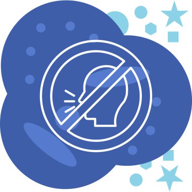 Sigara içilmeyen bir ikonun vektör illüstrasyonu