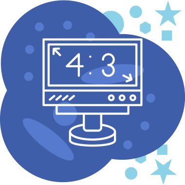 Saat simgesi, vektör illüstrasyonu