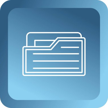 belge simgesi mavi soyut arkaplanda izole edildi.