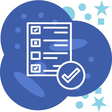 kontrol listesi simgesi tam biçimli