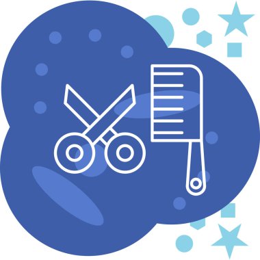 Alışveriş arabası vektör simgesi modern illüstrasyon