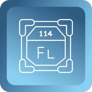 Bir gazın mavi simgesinin vektör illüstrasyonu