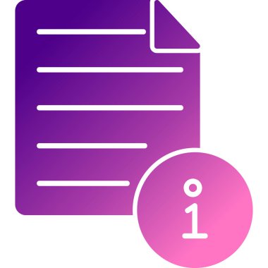 Belge. Web simgesi basit illüstrasyon