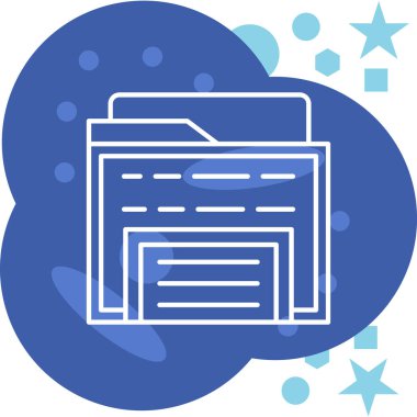 Dosya. Web simgesi basit illüstrasyon