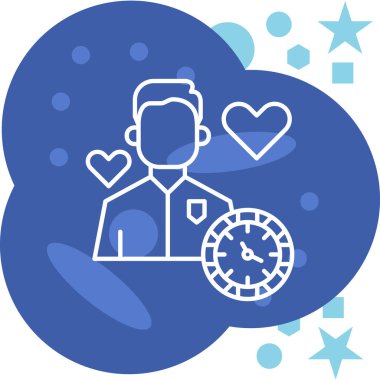 Kalbi olan bir doktorun vektör çizimi