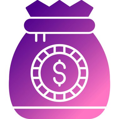 Dolar madeni para vektörü modern illüstrasyon tasarımı