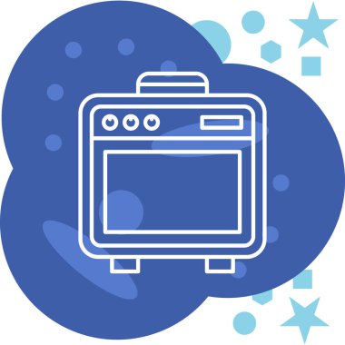 Modern bir simgenin vektör illüstrasyonu