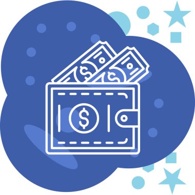 Dolar simgesi. vektör illüstrasyonu