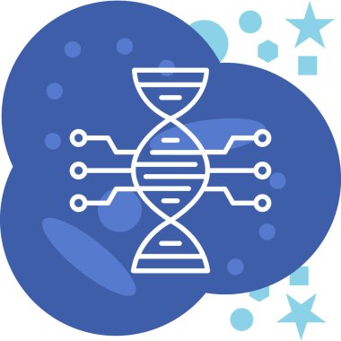 DNA. Web simgesi basit tasarım